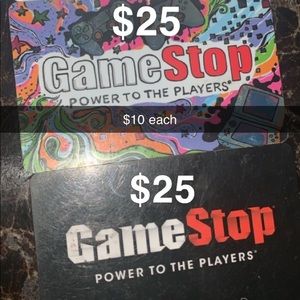3 GameStop cards